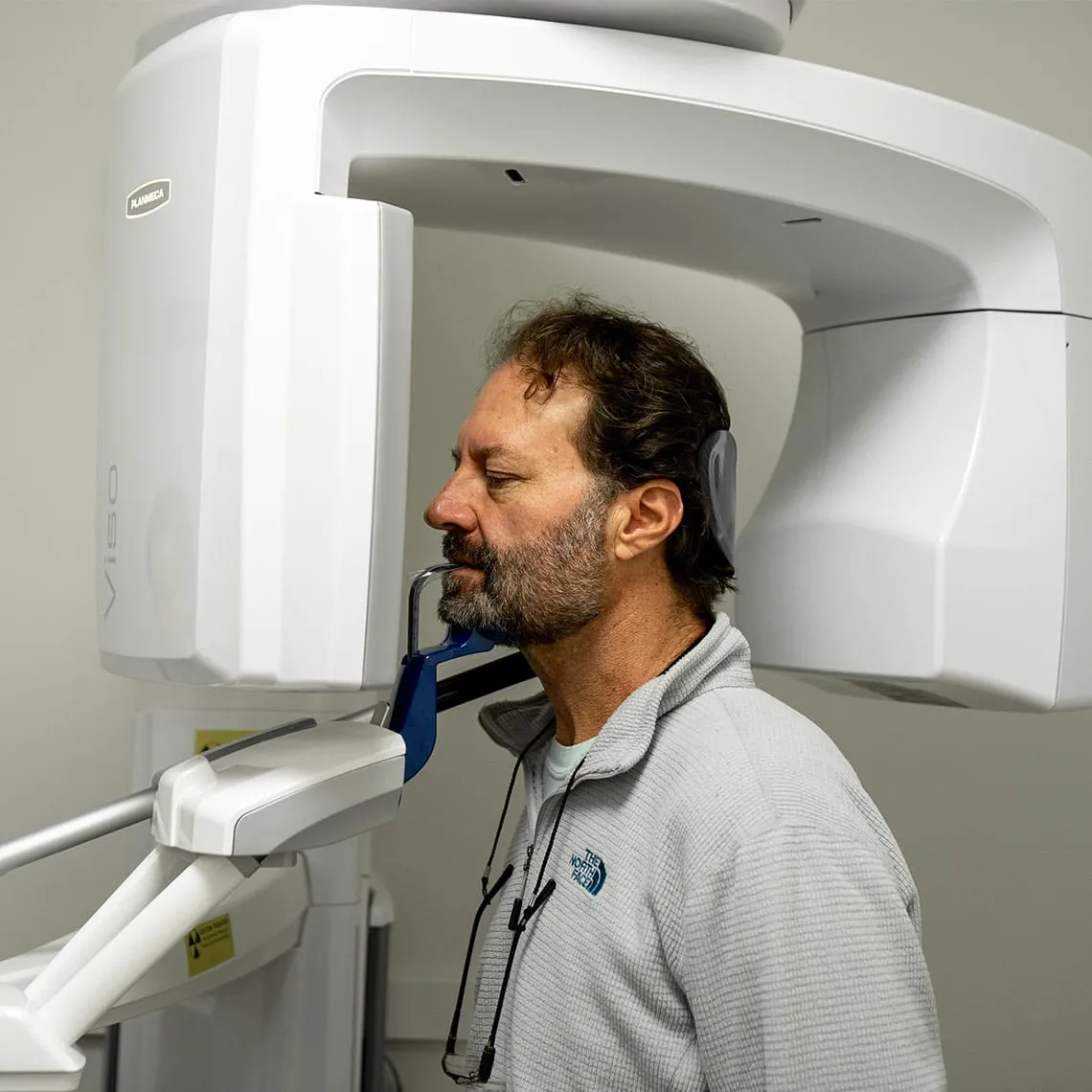 Patient gettgin scanned